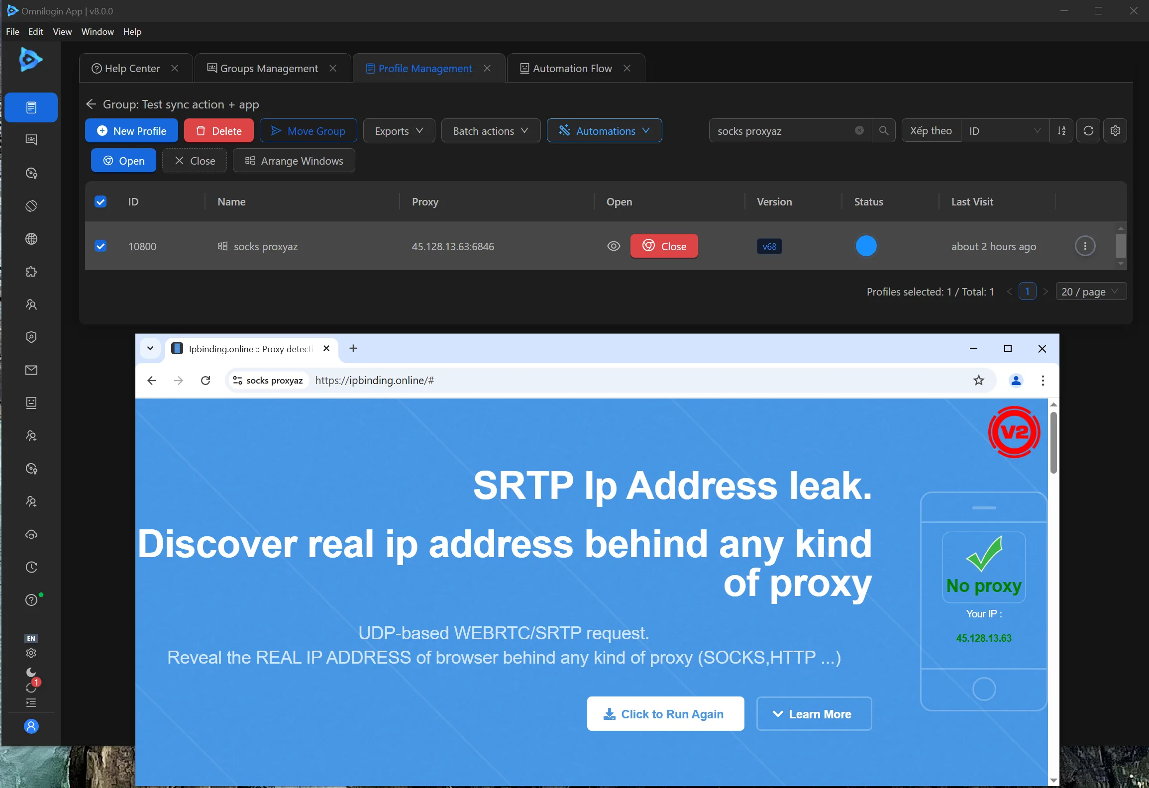 Complete traffic protection, WebRTC included
